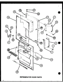 Refrigerator Door Parts (Tm18h / P7711005w) (Tm18h / P7711006w) (Tr18h / P7711007w) parts for Amana Top-Mount Refrigerator IC3-P7621301W-TM from AppliancePartsPros.com