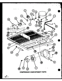 Compressor Compartment Parts (Tx20k / P7803205w) (Tx20k / P7803206w) (Txi20k / P7803207w) (Txi20k / P7803208w) (Txi20k / P7803241w) (Txi20k / P7803242w) parts for Amana Top-Mount Refrigerator IC3H-P7621305W-TM from AppliancePartsPros.com