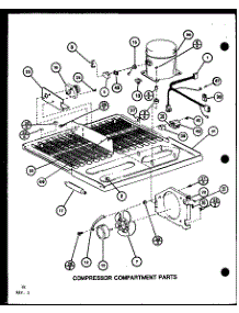 Compressor Compartment Parts (Bc20k / P7812501w) (Br20k / P7812502w) (Bc20k / P7812507w) (Bw20k / P7812510w) parts for Amana Bottom-Mount Refrigerator IC3K-P7621309W-BM from AppliancePartsPros.com