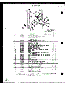 Add On Ice-Maker (Ic3k / P7621309w) (Ic3k / P7621310w) (Cic4k / P7621311w) parts for Amana Bottom-Mount Refrigerator IC3K-P7621310W-BM from AppliancePartsPros.com
