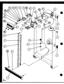 Refrigerator / Freezer Door Control And Cabinet Parts (Sc19j / P7804507w) parts for Amana Side-By-Side Refrigerator IC4-P7808101W from AppliancePartsPros.com