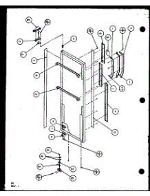 Refrigerator Door (Sc22j / P7870120w) (Sc22j / P1104030w) parts for Amana Side-By-Side Refrigerator IC4-P7808101W from AppliancePartsPros.com
