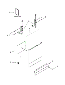 Door And Panel Parts parts for Ikea Dishwasher IDF320PAFW0 from AppliancePartsPros.com