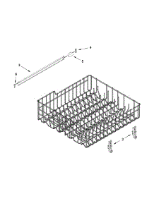 Upper Rack And Track Parts parts for Ikea Dishwasher IDF320PAFW0 from AppliancePartsPros.com