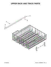 Upper Rack And Track Parts parts for Ikea Dishwasher IDF320PAFW1 from AppliancePartsPros.com