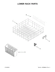 Lower Rack Parts parts for Ikea Dishwasher IDF320PAFW1 from AppliancePartsPros.com