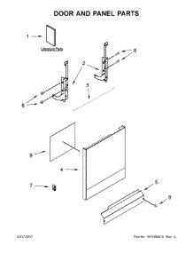 Door And Panel Parts parts for Ikea Dishwasher IDF330PAGW0 from AppliancePartsPros.com