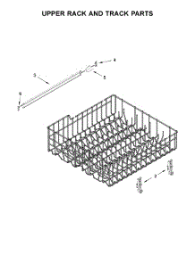 Upper Rack And Track Parts parts for Ikea Dishwasher IDF330PAGW0 from AppliancePartsPros.com