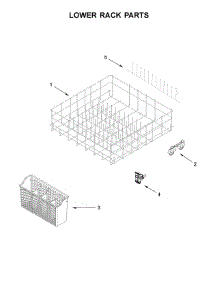 Lower Rack Parts parts for Ikea Dishwasher IDF330PAGW0 from AppliancePartsPros.com