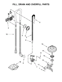 Fill, Drain And Overfill Parts parts for Ikea Dishwasher IDT830SAGS0 from AppliancePartsPros.com