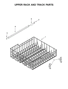 Upper Rack And Track Parts parts for Ikea Dishwasher IDT830SAGS0 from AppliancePartsPros.com
