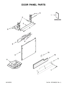 Door Panel Parts parts for Ikea Dishwasher IDT930SAGX0 from AppliancePartsPros.com