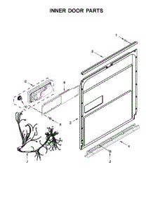 Inner Door Parts parts for Ikea Dishwasher IDT930SAGX0 from AppliancePartsPros.com