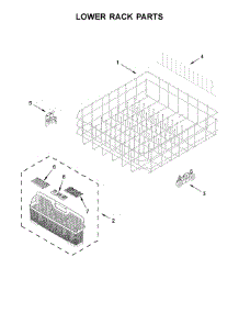 Lower Rack Parts parts for Ikea Dishwasher IDT930SAGX0 from AppliancePartsPros.com