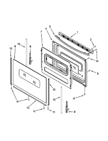 Door Parts parts for Ikea Electric Range IES350XW2 from AppliancePartsPros.com