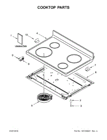 Cooktop Parts parts for Ikea Electric Range IES350XW5 from AppliancePartsPros.com