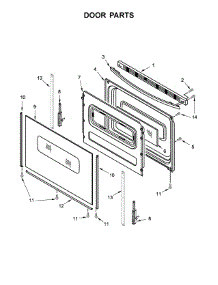 Door Parts parts for Ikea Electric Range IES350XW5 from AppliancePartsPros.com