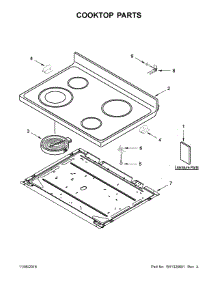 Cooktop Parts parts for Ikea Electric Range IES360GW0 from AppliancePartsPros.com