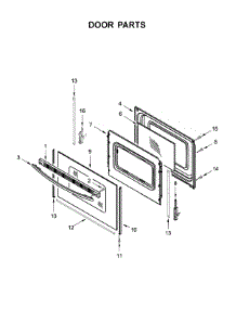 Door Parts parts for Ikea Electric Range IES360GW0 from AppliancePartsPros.com