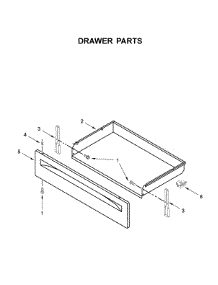 Drawer Parts parts for Ikea Electric Range IES360GW0 from AppliancePartsPros.com
