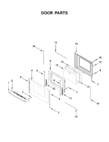Door Parts parts for Ikea Electric Range IES790GS0 from AppliancePartsPros.com