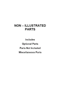 Optional Parts (Not Included) parts for Ikea Electric Range IES790GS0 from AppliancePartsPros.com
