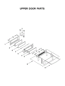 Upper Door Parts parts for Ikea Electric Range IES900DS04 from AppliancePartsPros.com