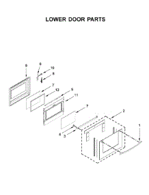 Lower Door Parts parts for Ikea Electric Range IES900DS04 from AppliancePartsPros.com