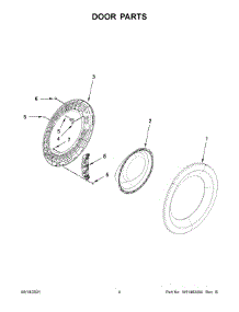 Door Parts parts for Inglis Washer IFW5900HW2 from AppliancePartsPros.com