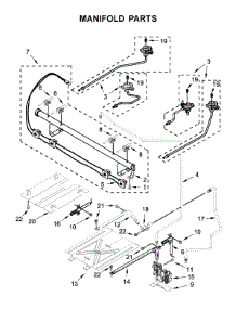 Manifold Parts parts for Ikea Gas Range IGR660GS0 from AppliancePartsPros.com