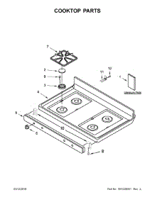 Cooktop Parts parts for Ikea Gas Range IGS426AS3 from AppliancePartsPros.com