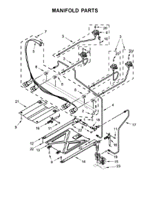 Manifold Parts parts for Ikea Gas Range IGS426AS3 from AppliancePartsPros.com