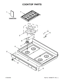 Cooktop Parts parts for Ikea Gas Range IGS505DS1 from AppliancePartsPros.com
