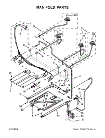 Manifold Parts parts for Ikea Gas Range IGS505DS1 from AppliancePartsPros.com
