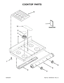 Cooktop Parts parts for Ikea Gas Range IGS900DS00 from AppliancePartsPros.com