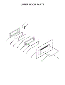 Upper Door Parts parts for Ikea Gas Range IGS900DS00 from AppliancePartsPros.com