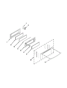 Upper Door Parts parts for Ikea Gas Range IGS900DS04 from AppliancePartsPros.com