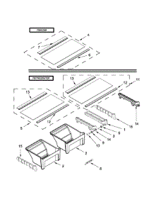 Shelf Parts parts for Ikea Top-Mount Refrigerator IK8FXNGFDM00 from AppliancePartsPros.com