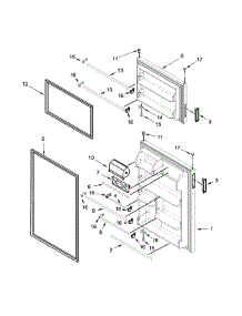 Door Parts parts for Ikea Top-Mount Refrigerator IK8FXNGFDM00 from AppliancePartsPros.com