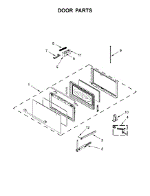 Door Parts parts for Ikea Built-In Microwave IMBS104GSS00 from AppliancePartsPros.com