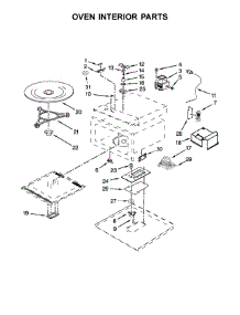 Oven Interior Parts parts for Ikea Built-In Microwave IMBS104GSS00 from AppliancePartsPros.com