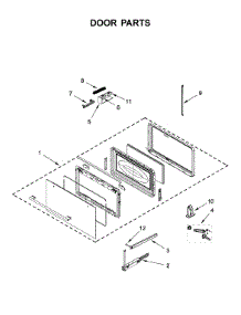 Door Parts parts for Ikea Built-In Microwave IMBS104GSS01 from AppliancePartsPros.com