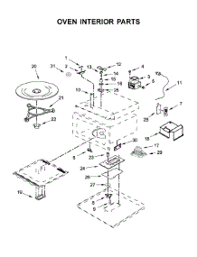 Oven Interior Parts parts for Ikea Built-In Microwave IMBS104GSS01 from AppliancePartsPros.com