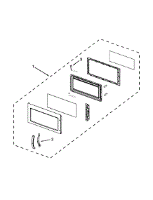 Door Parts parts for Ikea Microwave/Hood Combo IMH160DW0 from AppliancePartsPros.com