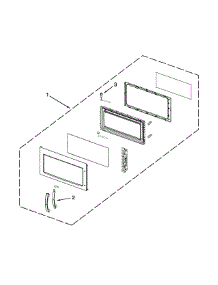 Door Parts parts for Ikea Microwave/Hood Combo IMH2205AS1 from AppliancePartsPros.com