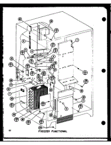 Freezer Functional parts for Amana Side-By-Side Refrigerator IMP2800A-P77314-1W from AppliancePartsPros.com