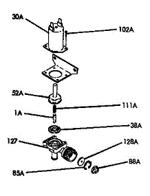 Fill Valve Assembly parts for Thermador Dishwasher IP11 from AppliancePartsPros.com