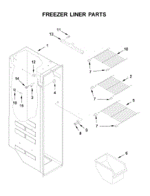 Freezer Liner Parts parts for Ikea Side-By-Side Refrigerator IRS335SDHM00 from AppliancePartsPros.com