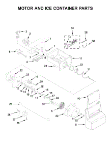 Motor And Ice Container Parts parts for Ikea Side-By-Side Refrigerator IRS335SDHM00 from AppliancePartsPros.com