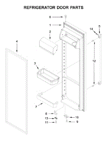 Refrigerator Door Parts parts for Ikea Side-By-Side Refrigerator IRS335SDHM00 from AppliancePartsPros.com